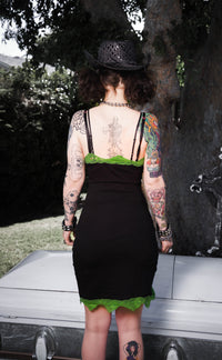 White Zombie Slit Lace Dress