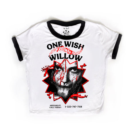 One Wish Willow Ringer Tee (White)