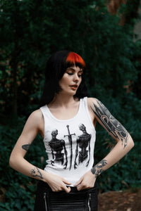 Battle Zombies Ribbed Tank Top