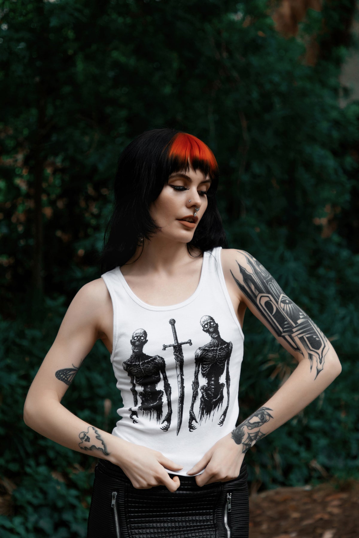 Battle Zombies Ribbed Tank Top