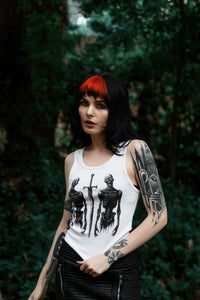 Battle Zombies Ribbed Tank Top
