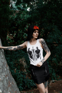 Battle Zombies Ribbed Tank Top