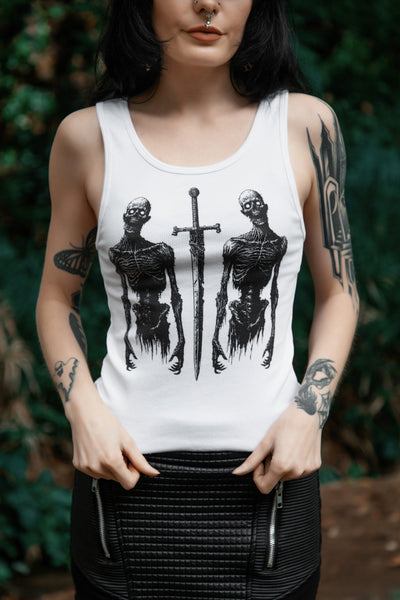 Battle Zombies Ribbed Tank Top