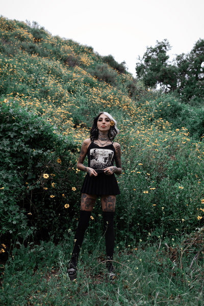 Jeepers Creepers - Cropped Lace Tank