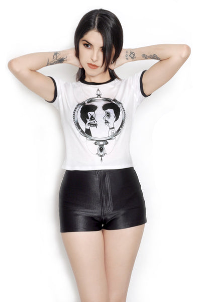 Black Metal Beavis and Butthead Ringer Tee