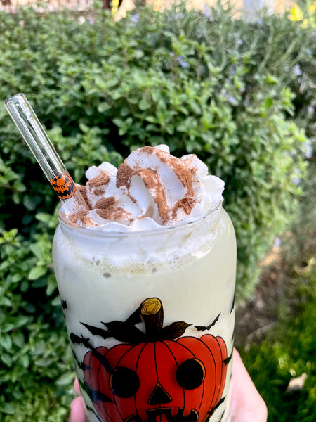 Pumpkin Babe Glass Tumbler Cup