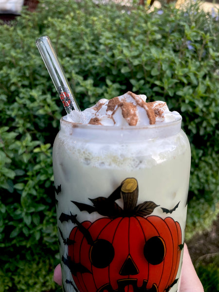 Pumpkin Babe Glass Tumbler Cup