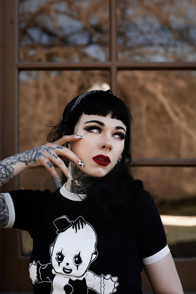 Art The Clown Kewpie Ringer Tee