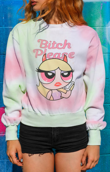 Bitch Please Tie-Dye Sweater (Women)
