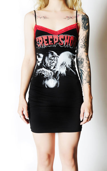 Creepshow Lace Strap Dress