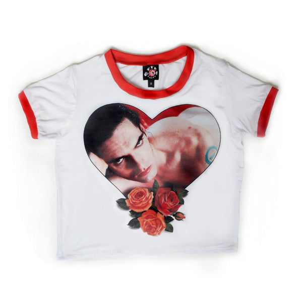 Peter (Roses) Ringer Tee