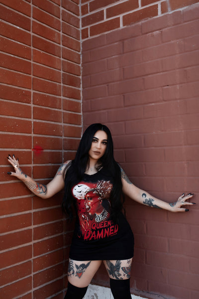 Queen of the Damned Lace Strap Dress