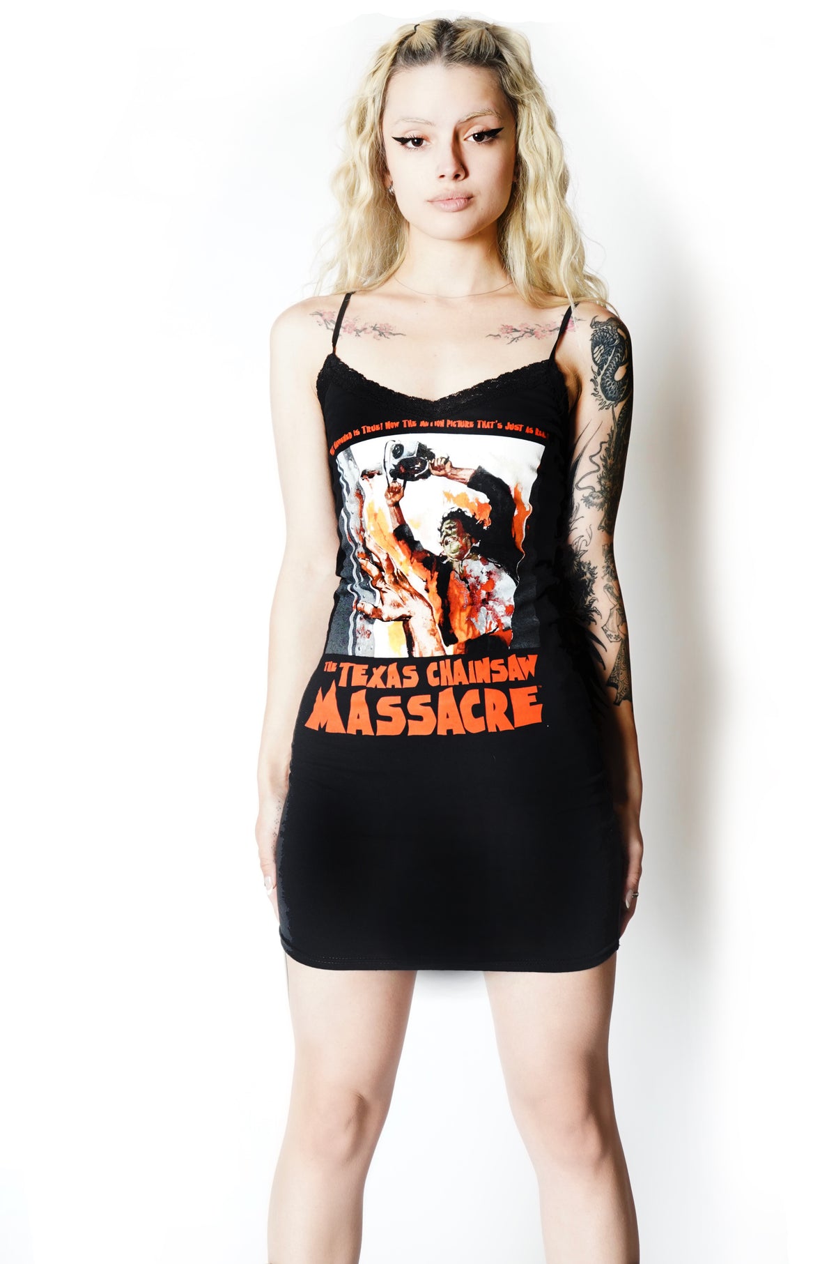 Leatherface Texas Chainsaw Massacre Lace Strap Dress